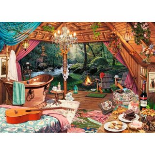 Puzzle 500 pièces XXL : Glamping Douillet - Ravensburger - France