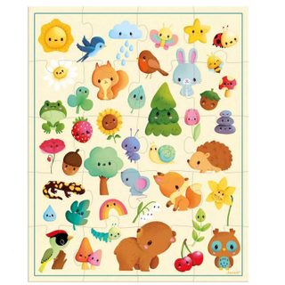 Janod Puzzle Nature - Jouet Éducatif - 20 Pièces Carton Fsc