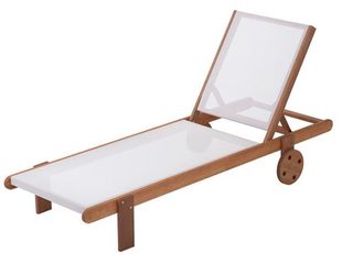 Habitat et Jardin Bain de soleil en bois exotique Saïgon - Maple - Ecru