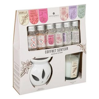 Comptoir de la Bougie - Coffret Senteur 8 Pièces "Bien-être" 23cm Vanille