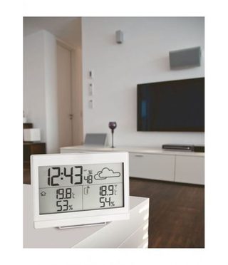 Station météo radiopilotée numérique TFA Dostmann 35.1135.02 blanc