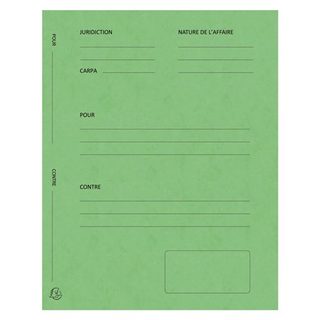 EXACOMPTA Dossiers de plaidoirie 'Pour / Contre', vert