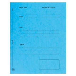 EXACOMPTA Dossiers de plaidoirie 'Pour / Contre', turquoise