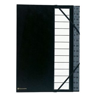 EXACOMPTA Trieur Ordonator, 1-32, A4, 32 compartiments, noir