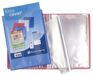 Porte-Vues Exacompta 40 vues 0,8mm Krea Cover Blanc