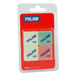 4 mini Gommes carré MILAN 430 - Recharge Duo Gomme MILAN