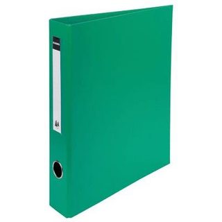 Classeur Exacompta pvc 4 anneaux - dos 40mm + porte étiquette - vert
