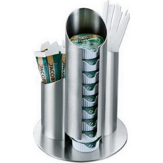Esmeyer 400-2647 distributeur de dosettes « multi », diamètre : 110 mm, hauteur : 175 mm en inox mat