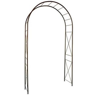 Louis Moulin 3186 Arche Jardin Avec Décor Losange Métal Fer Vieilli 130 X 250 Cm