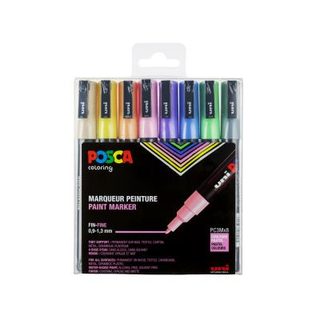 Set de 8 marqueurs Posca Pointe conique fine Pastel