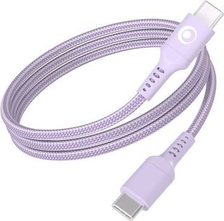 Câble tressé BigBen Connected USB-C vers USB-C 1,2 m Violet