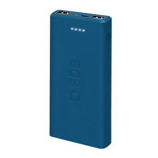 Batterie externe fast charge de 10000 mAh 2 USB Bleu - SBS