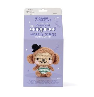 Couture et crochet et tricot Graine Créative Kit Amugurumi Nori Le singe