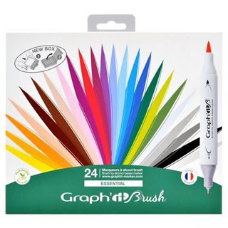 Graph'it Brush - Extra Fine - Essential - 24 marqueurs