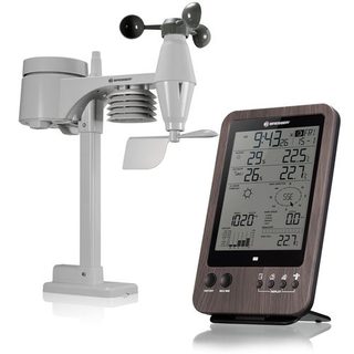 Bresser WTW Station météo sans fil professionnelle 5 en 1, aspect bois