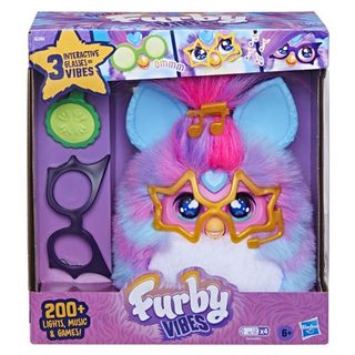 Hasbro Furby Vibes Framboise bleue peluche électronique interactive pour filles et garçons dès 6 ans