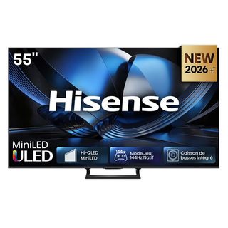 Hisense TV Mini LED 55U7S PRO 55" 4K UltraHD 165Hz Smart TV HomeOS HDR10+ Dolby