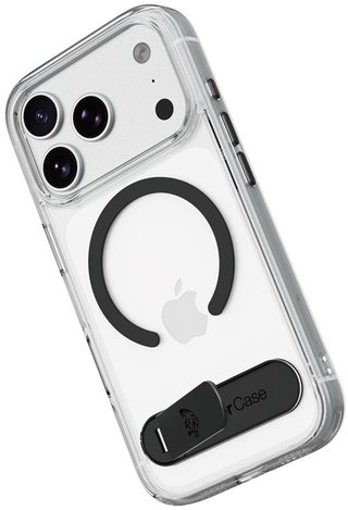 Coque renforcée magnétique TigerCase Airshock Stand MagSafe 4M Transparent pour iPhone 18 Pro Max/17 Pro Max