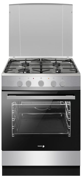 Fagor Cuisinière gaz 74l 4 feux silver FACG2002S