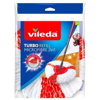 Vileda Turbo 2in1 Remplacement pour Turbo Mop avec microfibres et polyamide