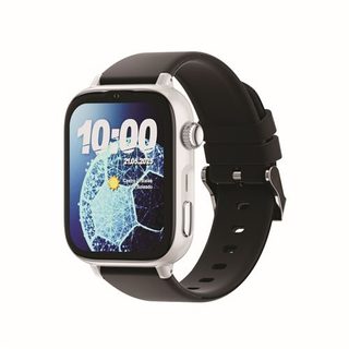 SaveFamily SaveWatch Plus 2 GPS Boitier argent avec bracelet silicone noir