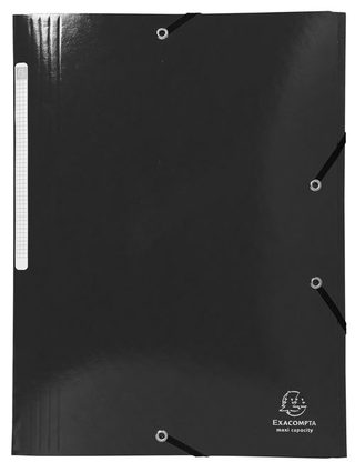 Chemise à élastiques Exacompta Iderama Noir