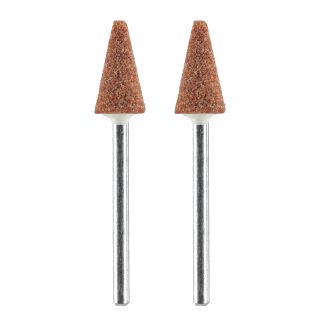 Lot de 2 meules coniques en oxyde d'aluminium 7,9 mm