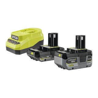 Pack chargeur 2,0 A + 2 Batteries Lithium+ 18V ONE+™ – 4,0 Ah et 2,0 Ah