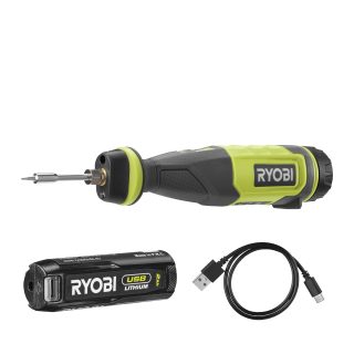 Ryobi Fer à souder 4V USB Lithium - batterie 2Ah + chargeur - RSI4-120G