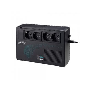 Infosec Zen Live 650 alimentation d'énergie non interruptible Interactivité de ligne 0,65 kVA 390 W 4 sortie(s) CA