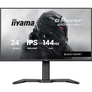 iiyama G-MASTER Red Eagle GB2441HSU-B1 - Moniteur Gaming FHD 24" (1920 x 1080, Fast IPS, 0,5 ms, 165 Hz, LED, HDMI, DisplayPort, Hub USB, Réglage de la hauteur, Noir)