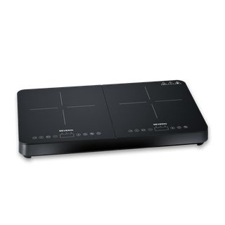 Severin Plaque de cuisson à induction portable DK1027 2 zones, 3500 W, commande tactile