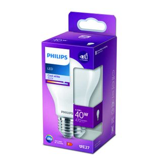 Philips ampoule led standard e27 40w blanc froid dépolie