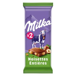 Milka Tablette chocolat au lait aux amandes 2 x 100 g