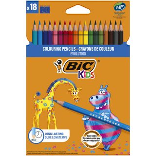 Bic kids crayon de couleur evolution x18