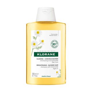 Klorane shampoing éclaircissant reflets blonds à la camomille pour cheveux blonds à châtains 200ml