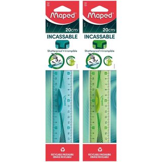 Maped règle double décimètre incassable flex 20cm
