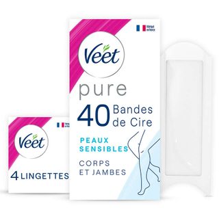 Veet pure bandes de cire froide corps x40