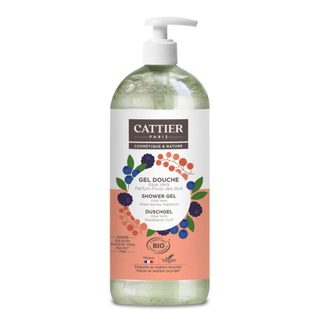 Cattier gel douche sans sulfate aloe vera fruits des bois bio 1l