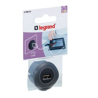 Legrand adaptateur usb, noir