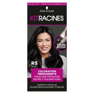 Schwarzkopf kit racines coloration permanente noir r5