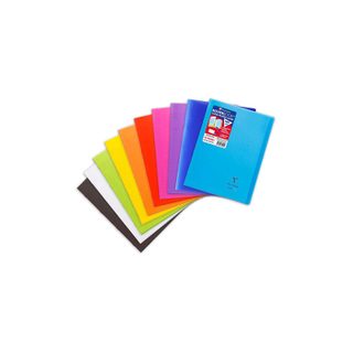 Clairefontaine cahier a4, grands carreaux, 96 pages, avec protège-cahier