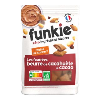 Funkie les fourrûˋes beurre de cacahuû´te et cacao bio 250g