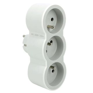 Legrand multiprise frontale grise