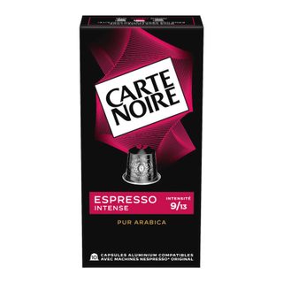 Carte noire capsules aluminium espresso intense n°9 x10-55g