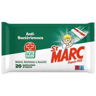 Saint Marc St marc serpillières jetables antibactériennes x20