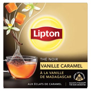 Lipton thé noir à la vanille de madagascar et caramel x 20 sachets