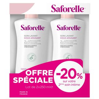 Saforelle soin lavant doux 2x250ml