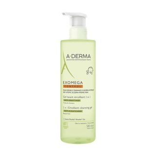 A-derma exomega control gel lavant emollient anti-grattage 2en1 corps & cheveux 500ml