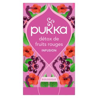 Pukka merveilles de la nature infusion détox de fruits rouges bio x20